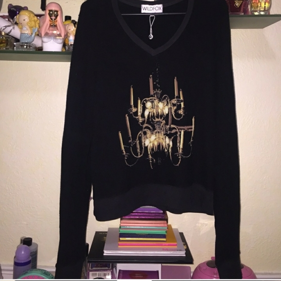 Wildfox Sweaters - Wildfox Chandelier V-Nack Jumper